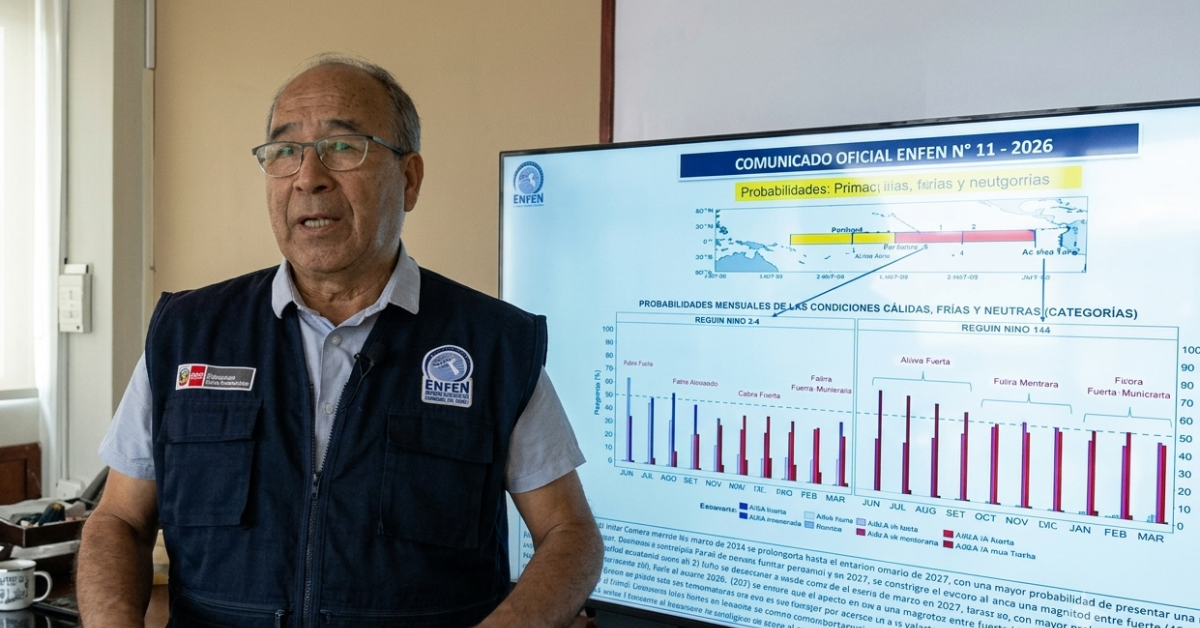 ENFEN alerta que El Niño podría alcanzar una magnitud extraordinaria: existe un 39 % de probabilidad de que ocurra en noviembre