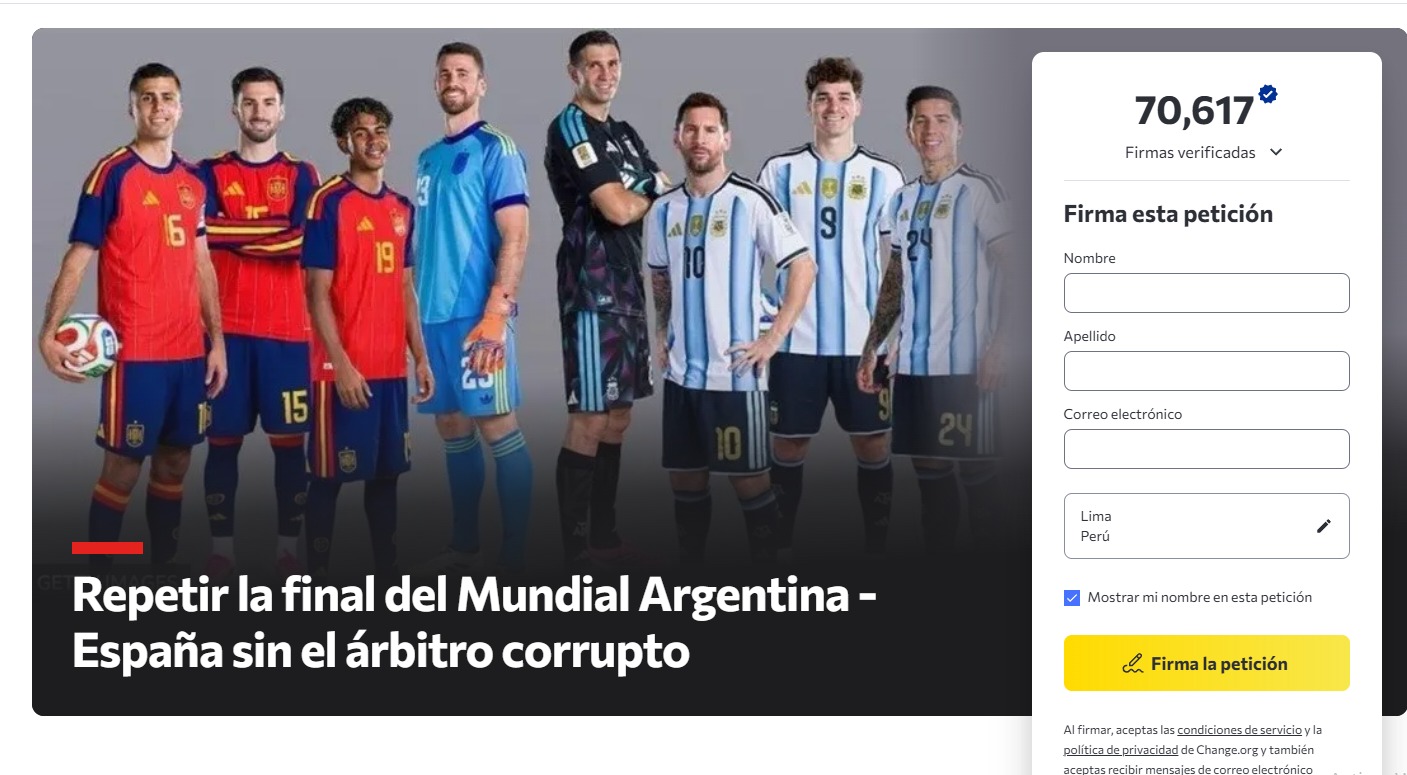 La petición lleva miles de firmantes.