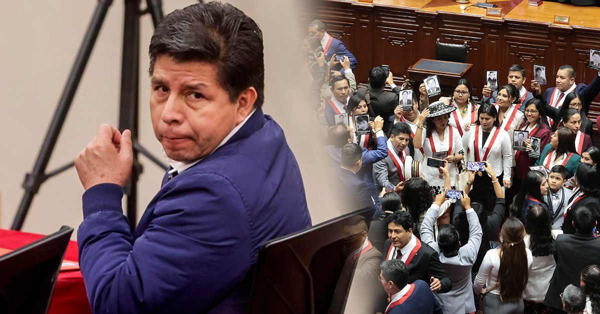 Pedro Castillo saludó a diputados que juraron por su libertad durante la instalación del nuevo Congreso