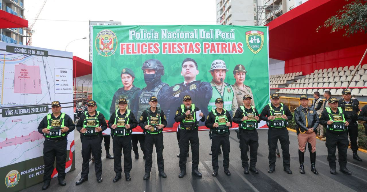 Fiestas Patrias 2026: Policía desplegará más de 13 mil agentes que resguardarán a limeños el 28 y 29 de julio