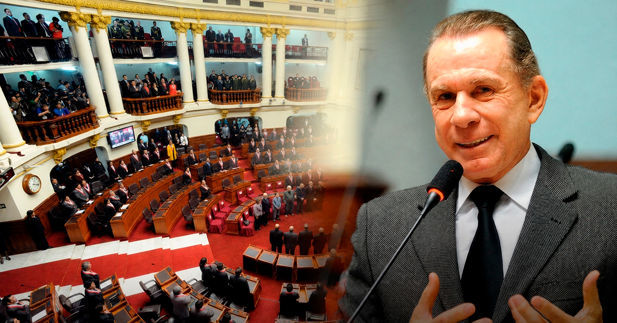 Ricardo Belmont advierte a senadores y diputados: "La traición sí se castiga, con indiferencia y pérdida de confianza"