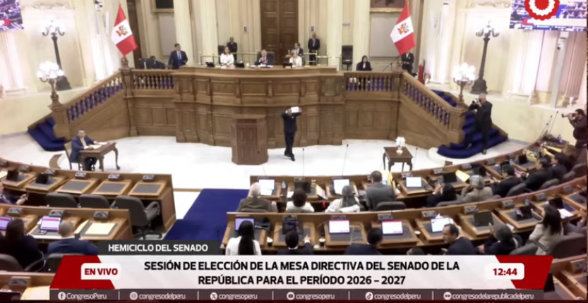 Votantes muestran su voto al público