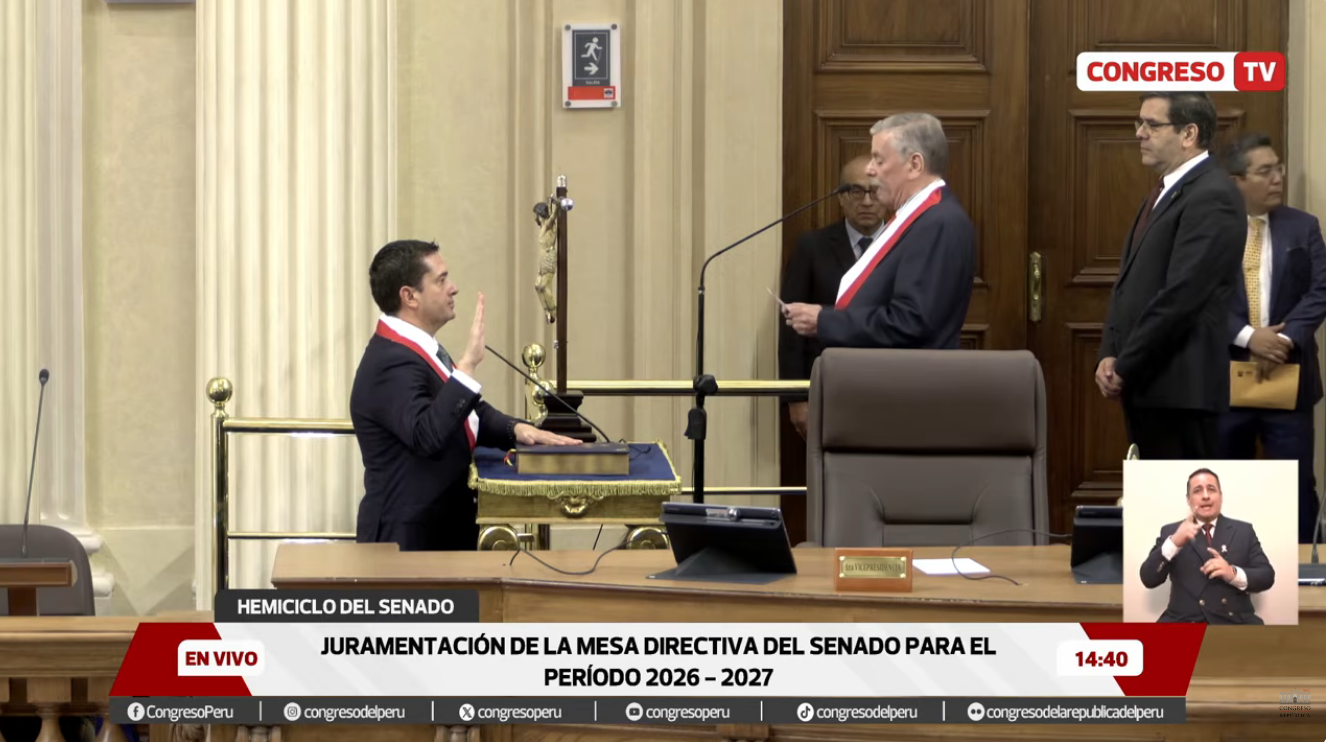 Miguel Ángel Torres Morales juramentó como nuevo presidiario de la Cámara de senadores 2026-2027
