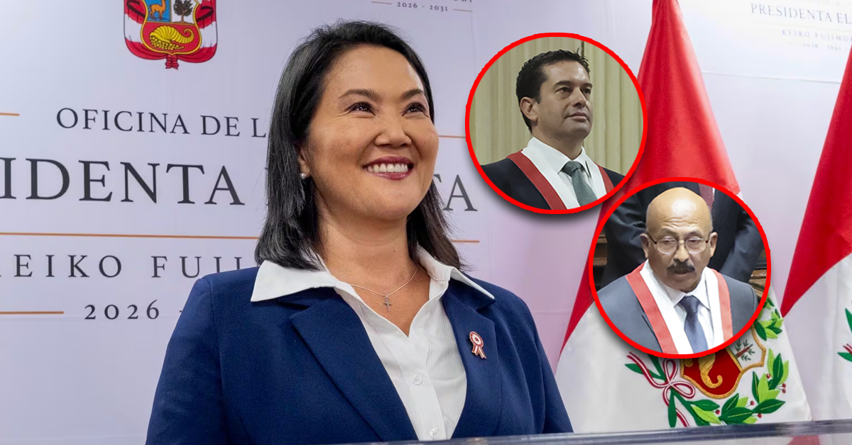 Keiko Fujimori felicitó a Miguel Ángel Torres y Óscar Reto tras su elección como presidentes en Mesas Directivas