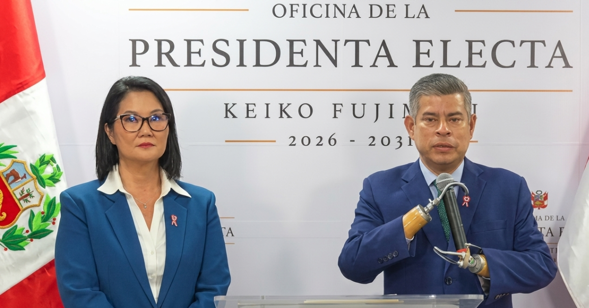 Keiko Fujimori anuncia a Luis Galarreta como el presidente del Consejo de Ministros del nuevo gobierno