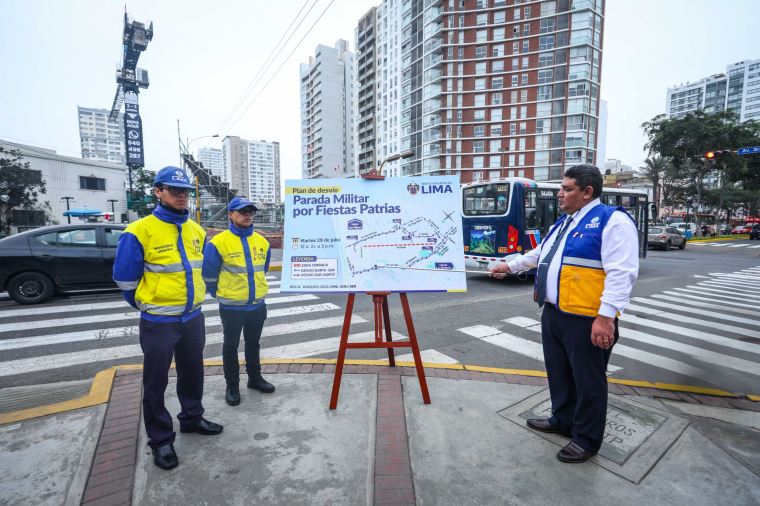 Plan de desv�o vehicular ejecutado para las Fiestas Patrias 2025