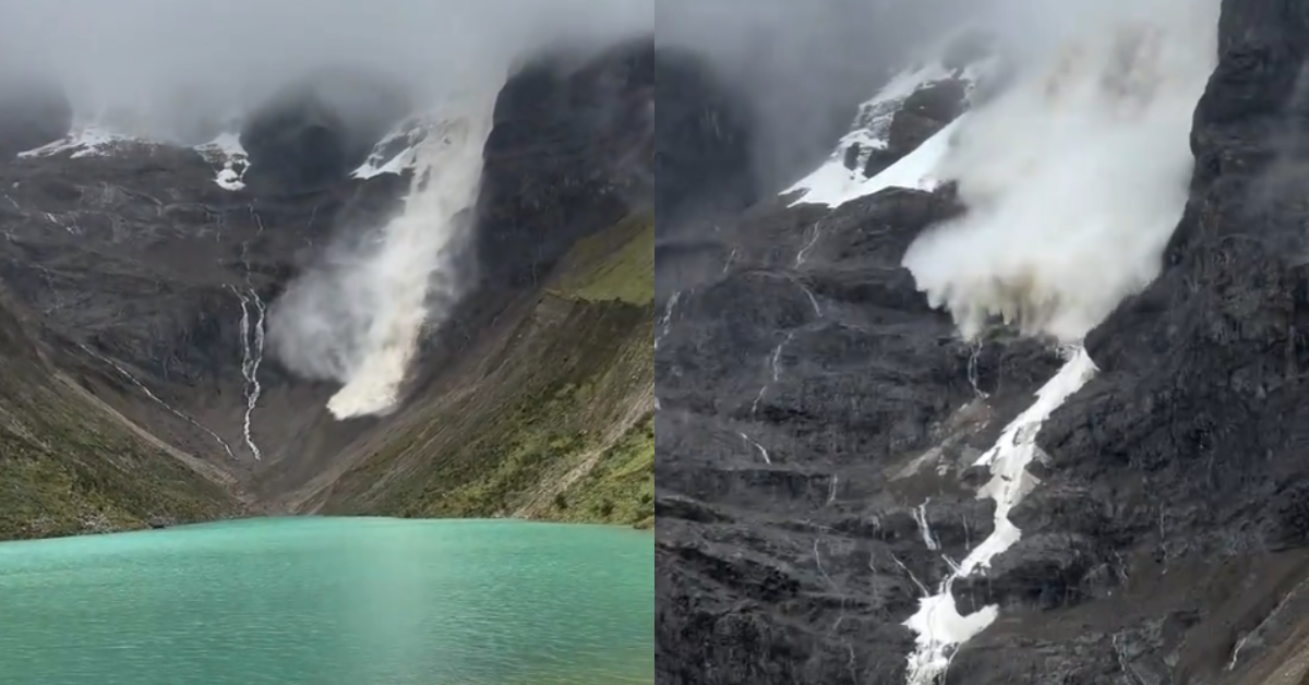 ¡Impresionante! Avalancha sorprende a turistas que visitaban la laguna Humantay en Cusco