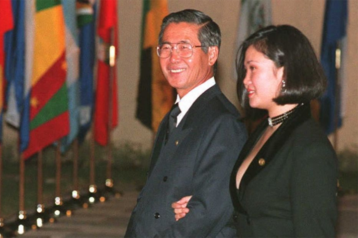 Keiko y su padre, Alberto Fujimori.