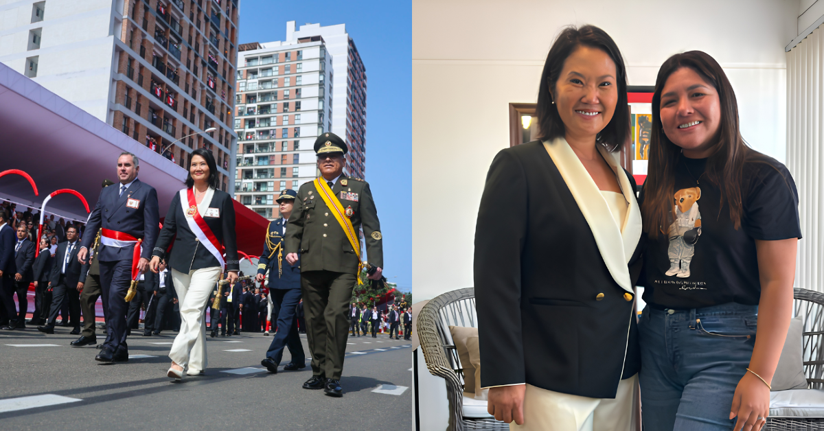 Keiko Fujimori luce exclusivo diseño en la Gran Parada Militar