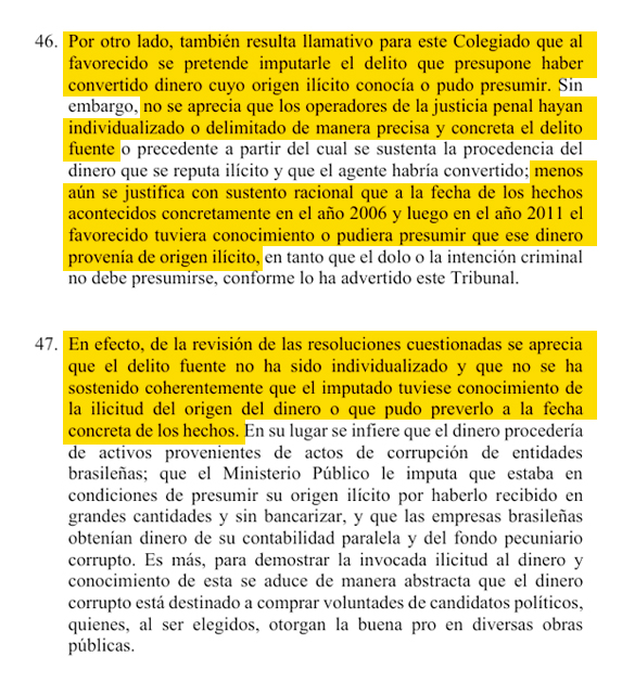 TC criticó la labor fiscal en el proceso de Humala.