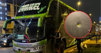 Atacan a balazos bus de la empresa 'Emmanuel'