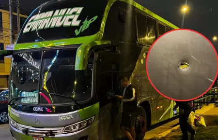 Atacan a balazos bus de la empresa 'Emmanuel'