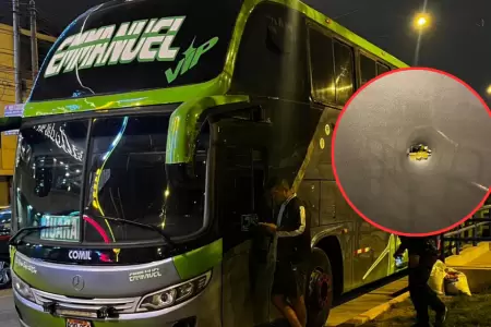 Atacan a balazos bus de la empresa 'Emmanuel'