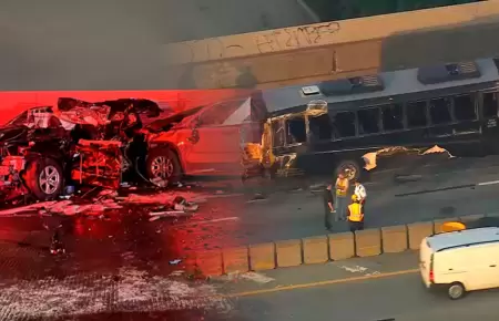 Accidente de autob�s dej� dos muertos y 20 heridos.