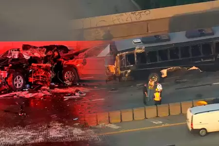 Accidente de autob�s dej� dos muertos y 20 heridos.
