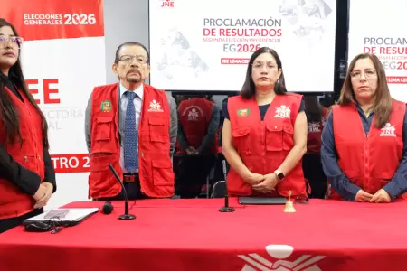 JEE concluyeron con la proclamaci�n descentralizada de la segunda vuelta.