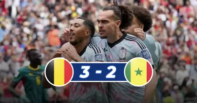 Los belgas despertaron en los minutos finales para revertir el resultado.
