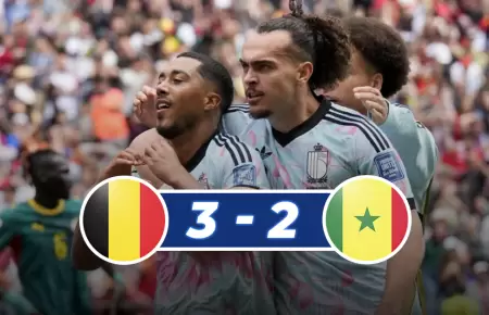 Los belgas despertaron en los minutos finales para revertir el resultado.