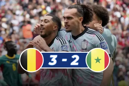 Los belgas despertaron en los minutos finales para revertir el resultado.