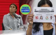 Marisol Pérez Tello: Primero la Gente le pidió "guardar silencio" sobre su voto viciado en segunda vuelta