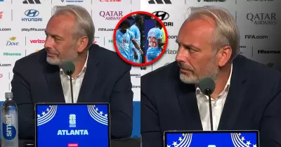 El entrenador se retir� visiblemente afectado.