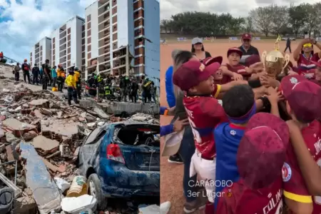 Mueren 100 ni�os beisbolistas tras sismos en Venezuela