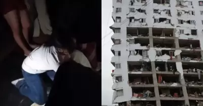 Mujer dio a luz en medio de los escombros tras sismos en Venezuela