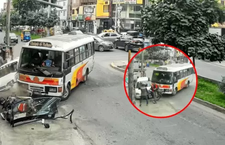 Chofer de transporte p�blico fallece tras intervenci�n policial en SJM