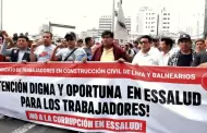 Trabajadores de construcción civil realizan marcha nacional este 2 de julio para exigir reformas en EsSalud