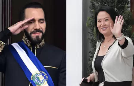 Bukele saluda a Keiko Fujimori por su triunfo