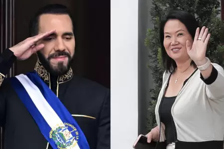 Bukele saluda a Keiko Fujimori por su triunfo
