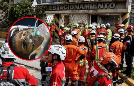 Rescatan a guardia que estuvo 8 d�as tras sismos en Venezuela