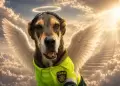 Vaguito: Despiden con honores a perrito rescatado y que fue emblema de la Polic�a Nacional del Per�