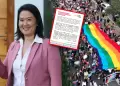Keiko Fujimori: Colectivo Marcha del Orgullo reconoce resultado electoral y adelanta oposici�n vigilante