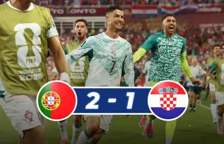 Portugal se salv� del tiempo suplementario tras gol anulado para los croatas.