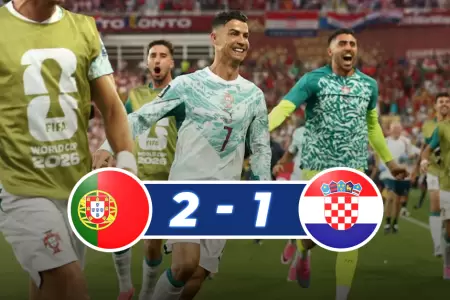 Portugal se salv� del tiempo suplementario tras gol anulado para los croatas.