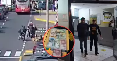 Asaltan a cambista, pero polic�a captura al que hu�a con el dinero