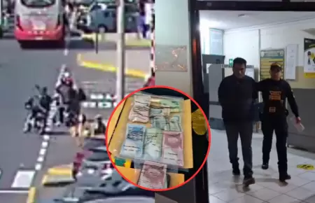 Asaltan a cambista, pero polic�a captura al que hu�a con el dinero
