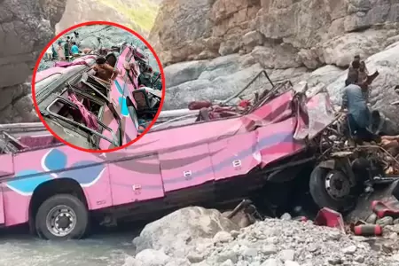 Accidente de autob�s: cay� por un barranco.