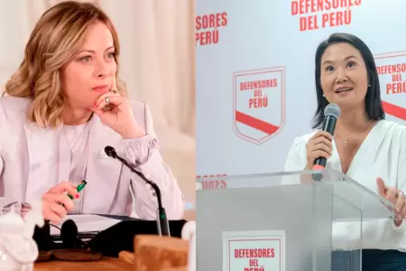 Giorgia Meloni / Keiko Fujimori.