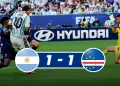 Cabo Verde sorprende y empata 1-1 a Argentina en Miami: Encuentro se define en suplementario