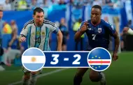 Cabo Verde hizo temblar a Messi: Argentina gana con un 3-2 ag�nico en el suplementario