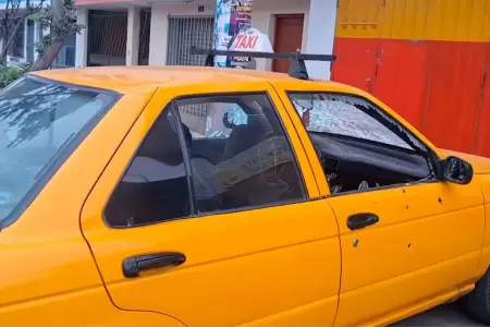El taxista fue abatido por presuntos sicarios.