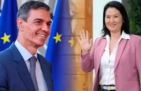Pedro S�nchez y la UE felicitan a Keiko Fujimori.
