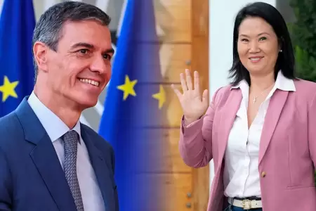 Pedro S�nchez y la UE felicitan a Keiko Fujimori.