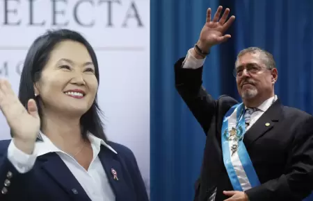 Presidente de Guatemala felicita a Keiko Fujimori