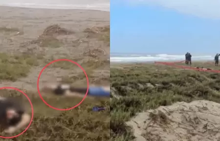 Dos hombres fueron encontrados sin vida a un costado de la carretera La Costaner