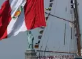 El Buque Armada Peruana-BAP Uni�n arrib� a la ciudad de Nueva York, en Estados Unidos, para participar en el Sail 250