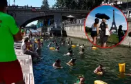París combate la ola de calor: El Río Sena abre como piscina pública para refrescar a los franceses