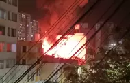 Incendio en Magdalena: Siniestro en edificio moviliza m�s de 10 unidades de bomberos